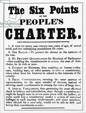 The People’s Charter calls for a more democratic system