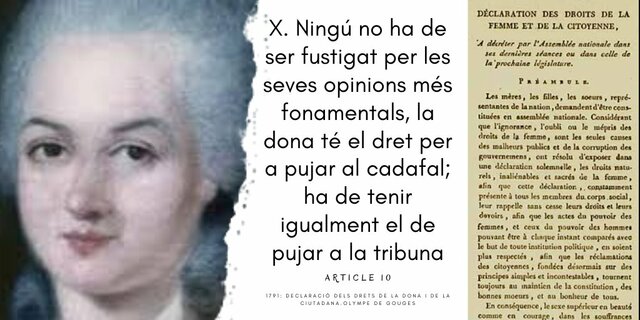 DECLARACIÓ DE DRETS DE A DONA I LA CIUTADANA