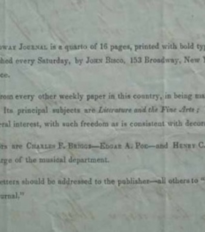 Poe publishes a poem