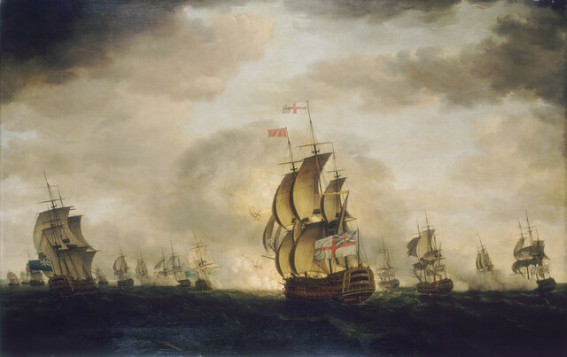 España entra en guerra con Reino Unido. Batalla del cabo de San Vicente (victoria británica)