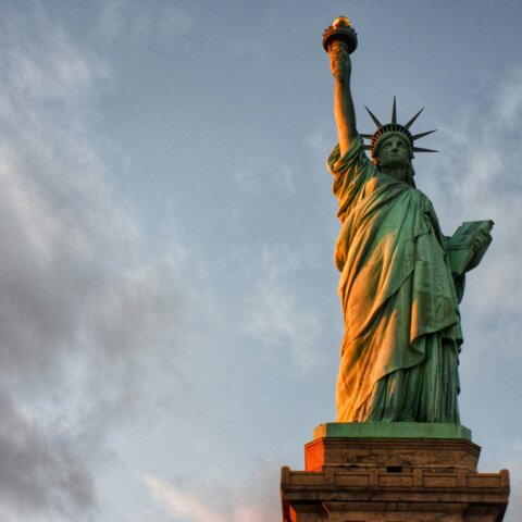 The Statue of Liberty Completed