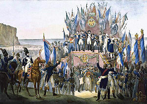 Napoleón interviene en España con la Grande Armée.