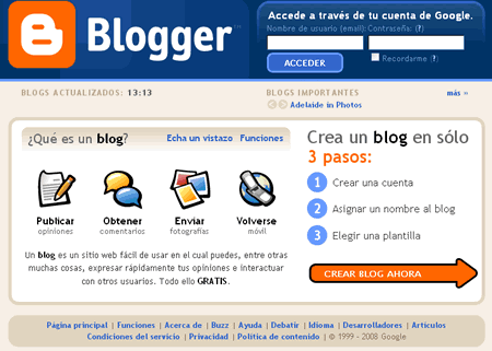 Redireccionamientos del dominio de segundo nivel blogspot.com a dominios de segundo y tercer nivel por país de acceso.