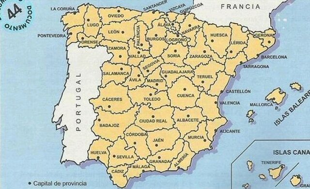 División provincial de Javier de Burgos