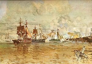 Rosas impide la navegación de los ríos Paraná y Uruguay y desbloqueo del Río de la Plata