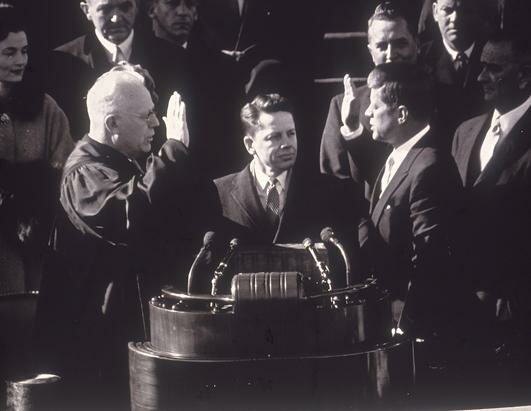JFK is sworn as President