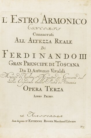 Anontio Vivaldi "L'Estro Armonico"