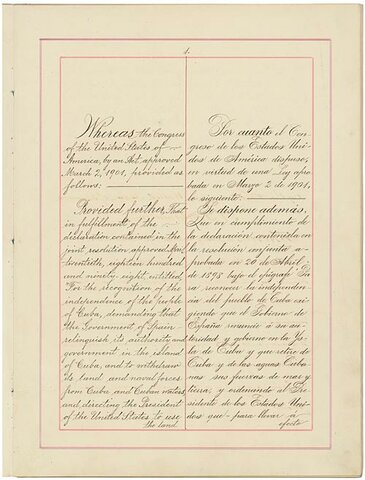 The Platt Amendment Passed