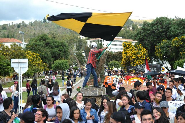 Primera manifestación estudiantil UPTC