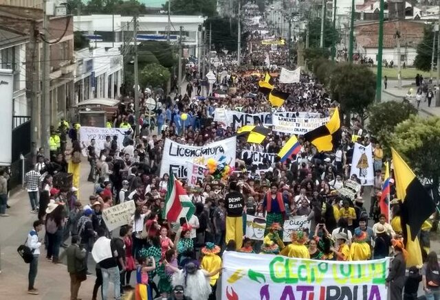 Paro estudiantil UPTC