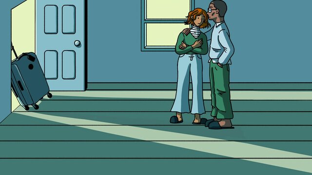 sister left the house