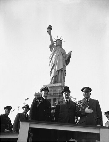 The Statue of Liberty dedicated