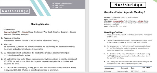 What we did (23/11/2021)