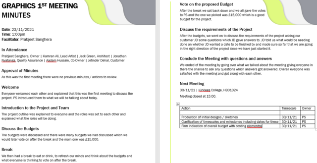 Recap of Last Lesson 23/11/2021