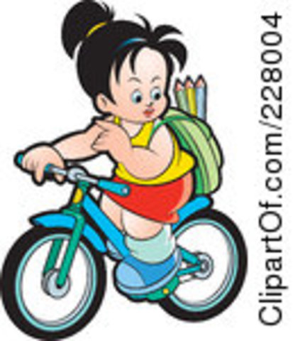 Aprendí a montar bicicleta