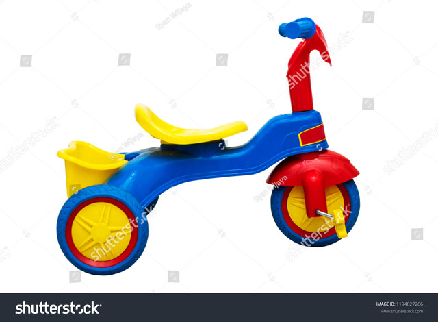 Started to Ride a Small Tricycle