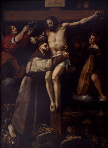 Ribalta pinta Sant Francesc d'Assís confortat per un àngel