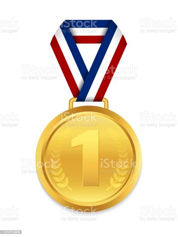 Winning my first golden medal!