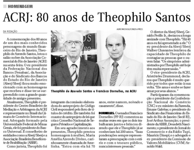 80 anos do professor Theóphilo