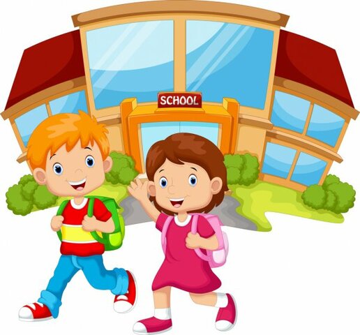 A minha ida para a escola