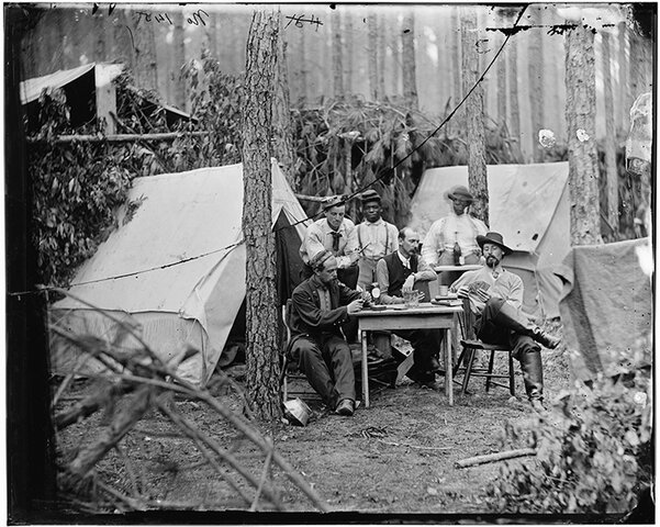 Men are freezing at camp Lincoln Keokuk in Iowa