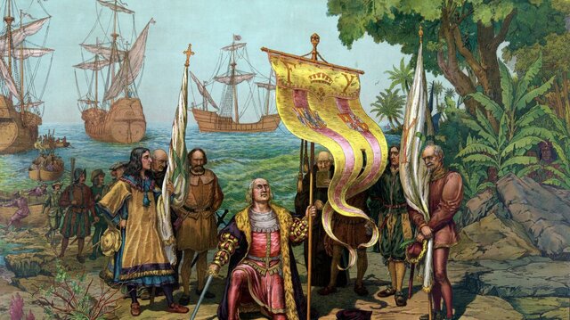 Columbus discovers the New World