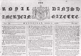 The Royal Danish Gazette was started and Alexander  was excited.
