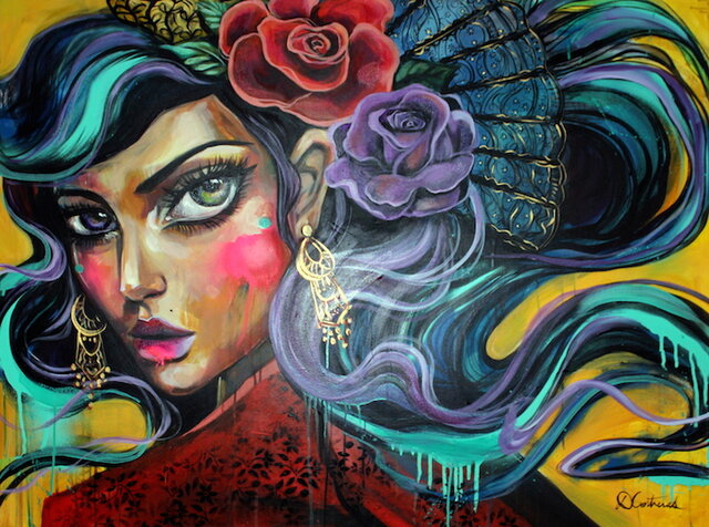 Graffiti Portrait - Diana Contreras