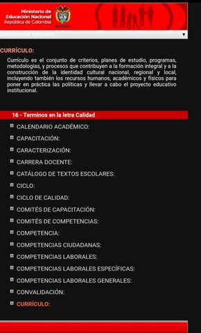 IMAGEN DEFINISIÓN DE CURRIÍULO DE LA PAGINA DEL MIN