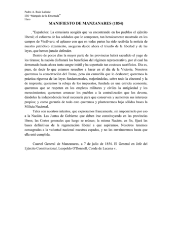 Manifiesto de Manzanares