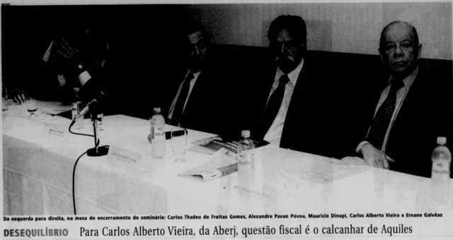 DESEQUILÍBRIO Para Calos Alberto Vieira, da Aberj, questão fiscal é o calcanhar de Aquiles