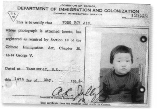Chinese Immigration Act (-1)