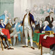 George washington members lithograph continental congress currier 1876