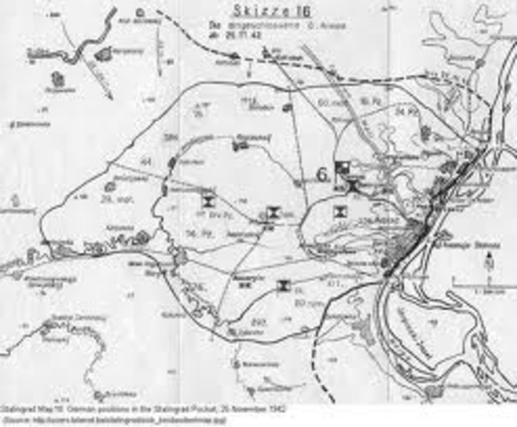Soviets launched a counter attack, germand eventually surrendered