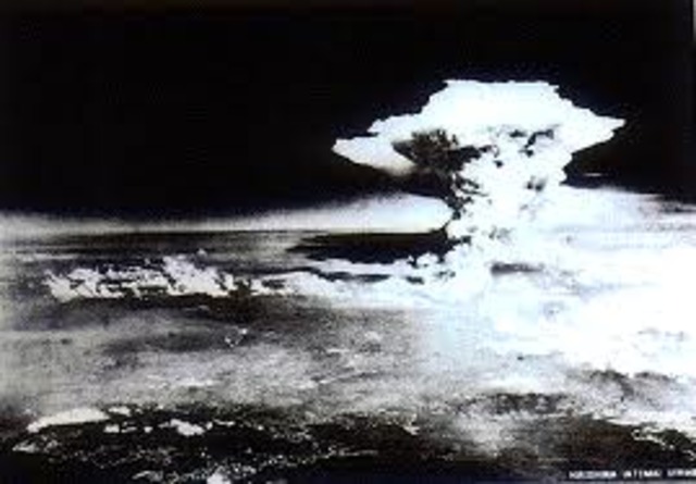 Two atomic bombs were tropped in Japan ,Hiroshima and Nagasaki