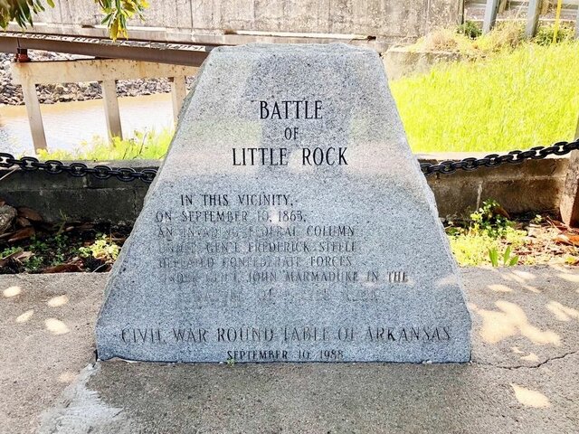 Travels from Helena to Little Rock where a Battle Occurred