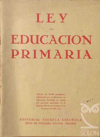 Ley de la Educación Primaria
