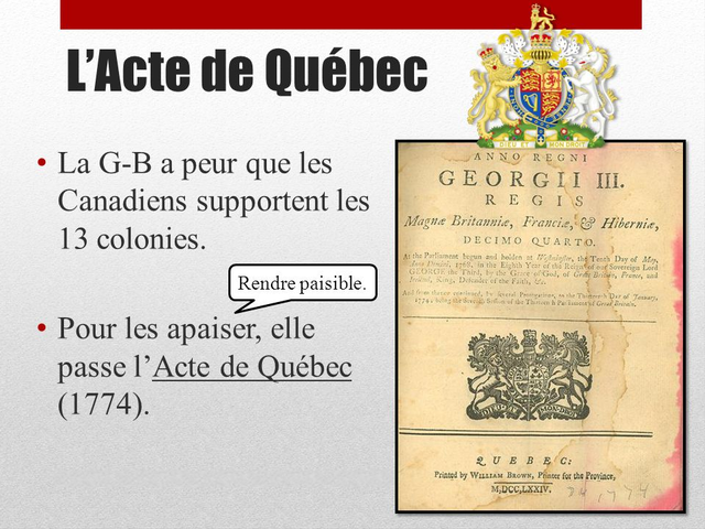 L'Acte de Québec