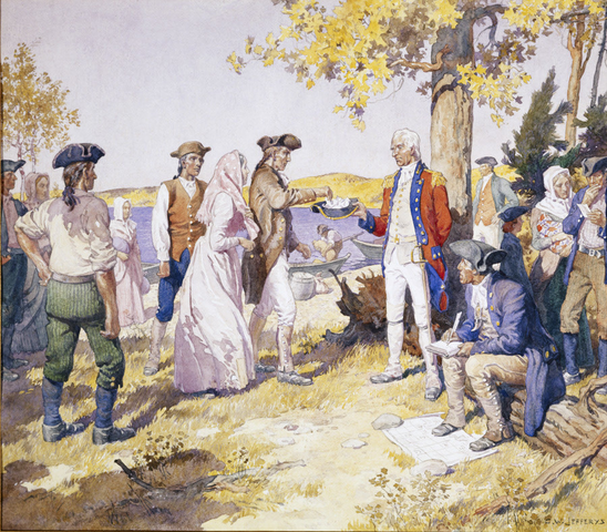 l'arrivée des loyalistes