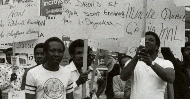 (Québec) Manifestation des taxieurs haïtiens