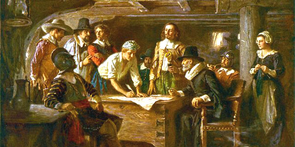 The Mayflower Compact created for the new colony