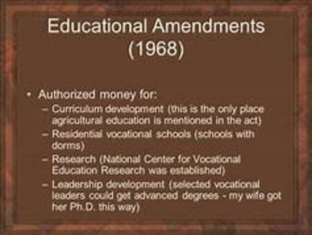 Vocational Amendment of 1968