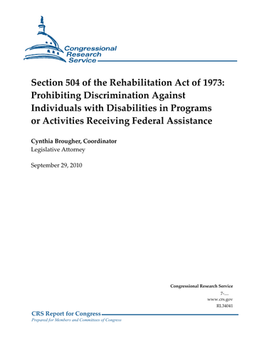 Vocational Amendment of 1973