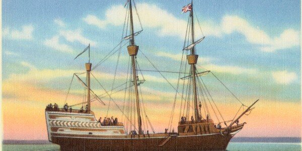 John Winthrop and his huge ship fleet come to New World