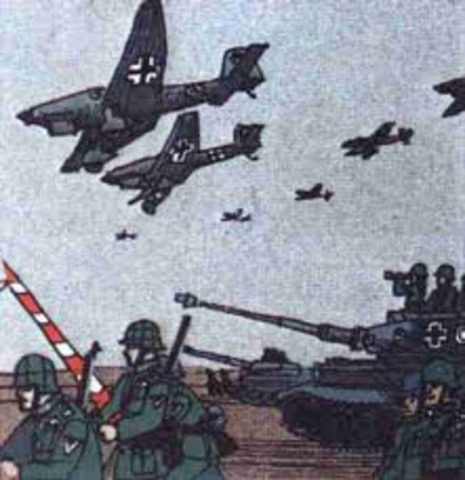 Soviet forces crossed the Polish frontier