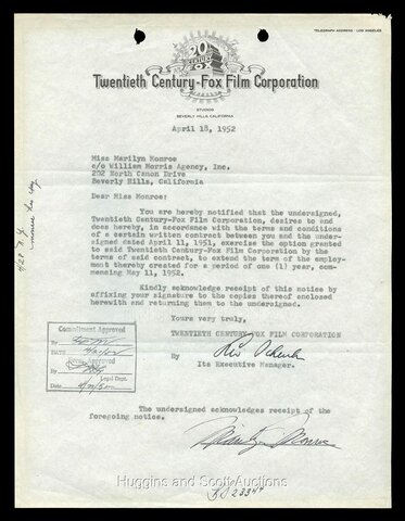 Signed with 20th Century Fox