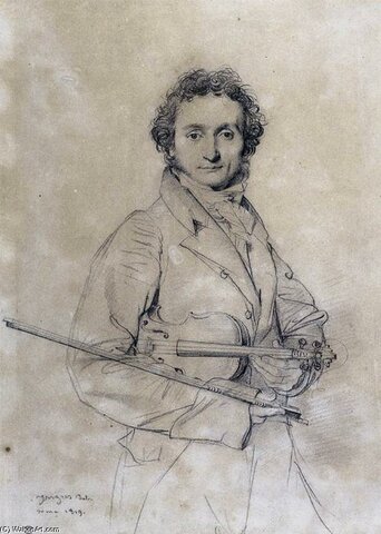 Retrat Paganini - Ingres