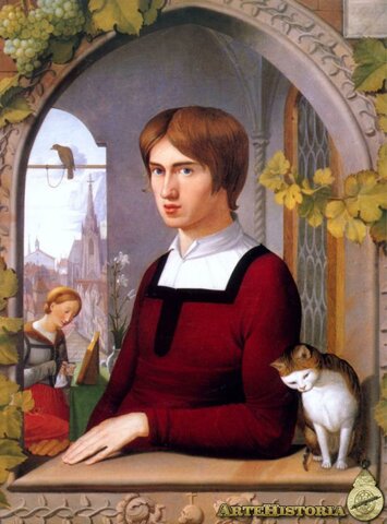 Retrat Franz Pforr - Overbeck