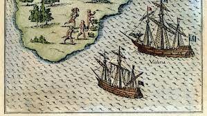 Magellan sails around the World