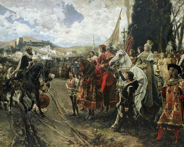 Fi de l' últim regne musulmà, el de Granada.